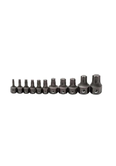 Gearwrench 81560 11 Pc. Metrik Anahtar Torx Bit-set, Siyah