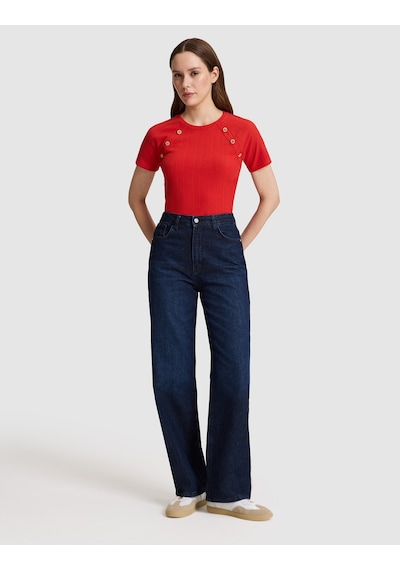 Pierre Cardin Kadın Kırmızı Tişört 50319826-vr030