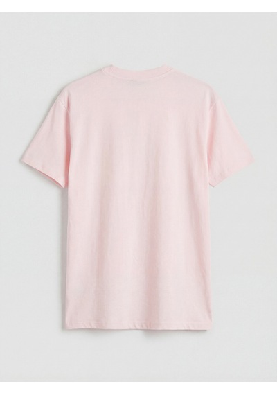 Lcw Modest Pembe Dantel Nakışlı %100 Pamuklu Kadın Tişört
