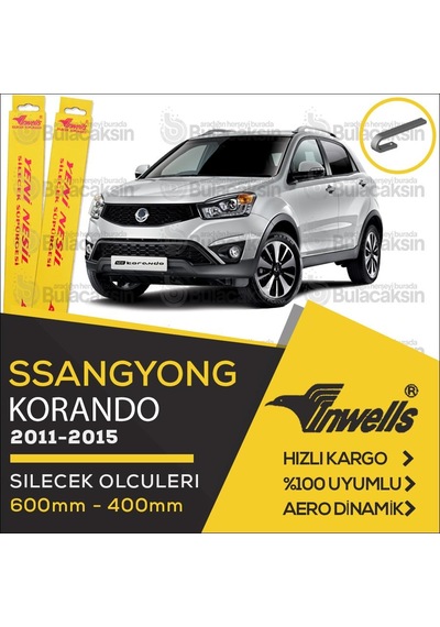 Ssangyong Korando Muz Silecek Takımı 2011-2015 İnwells