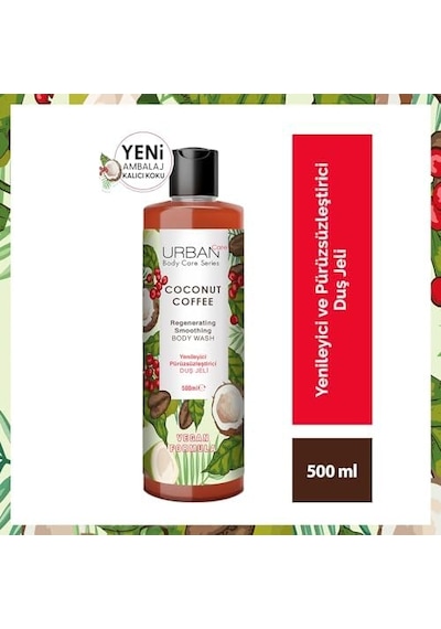 Coconut Coffee Yenileyici Ve Pürüzsüzleştirici Duş Jeli 500 Ml- Vegan Açık Mavi