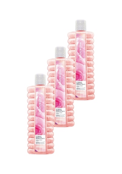 Avon L'amour Sunrise Gül Ve Kehribar Kokulu Banyo Köpüğü 3 x 500 ML