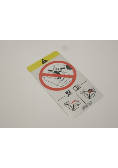 Araba Airbag Uyarı Sticker Yapıştırması 3 Adet