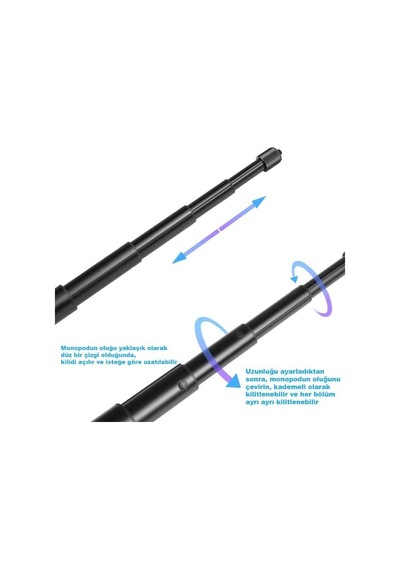 Ga35 Insta360 One X/one/evo İçin 28-110 Cm Monopod İstenilen Ebatta Kilitlenebilir Alüminyum Kasa Belirtilmemiş Ga35 Insta360 One X/one/evo İçin 28-110 Cm Monopod İstenilen Ebatta Kilitlenebilir Alüminyum Kasa Belirtilmemiş