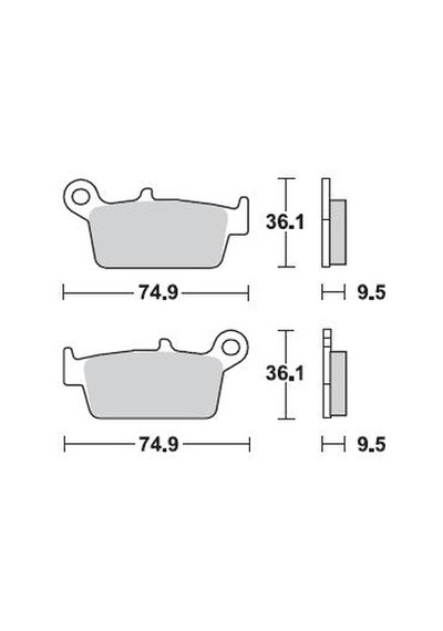Suzukı Drz 400 Brakıng Arka Fren Balatası 2000 - 2009 701Cm44