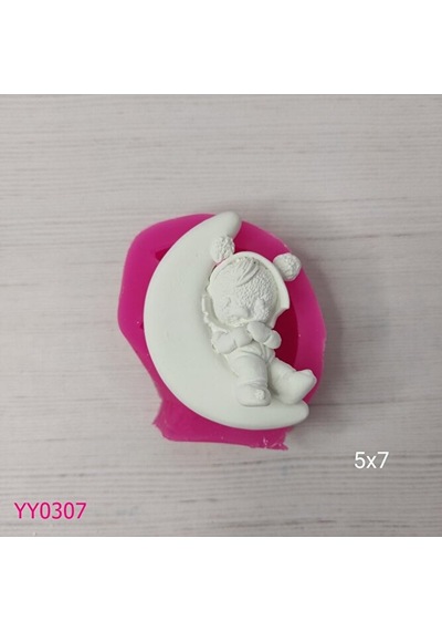 Yy0307 Ayda Yatan Çocuk Silikon Kalıp