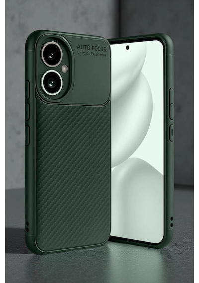 Honor 400 Kılıf Auto Focus Karbon Kapak - Koyu Yeşil