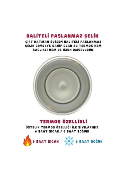 Beşiktaş Resmi Lisanslı 550ml Rahat İçim Çift Katmanlı Paslanmaz Çelik Termos 6 Saat Sıcak Soğuk Premium Kutu 50 x 22