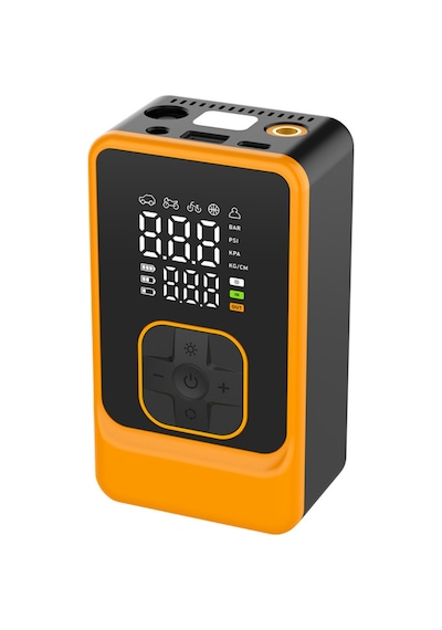 80w Şarjlı Mini Hava Kompresörü Dijital Lastik Şişirme & Basınç Ölçer Led Işıklı
