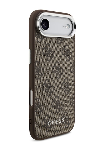 Apple Uyumlu iPhone 17 Air Kılıf Guess Lisanslı M-safe Özellikli 4g Klasik Yazı Logolu Kapak Kahverengi Kahverengi