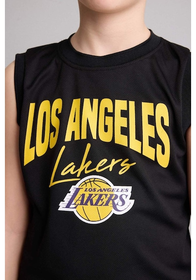 Defacto Nba Los Angeles Lakers Bisiklet Yaka Atlet Erkek Çocuk H2955a826hsbk81 Siyah-bk81