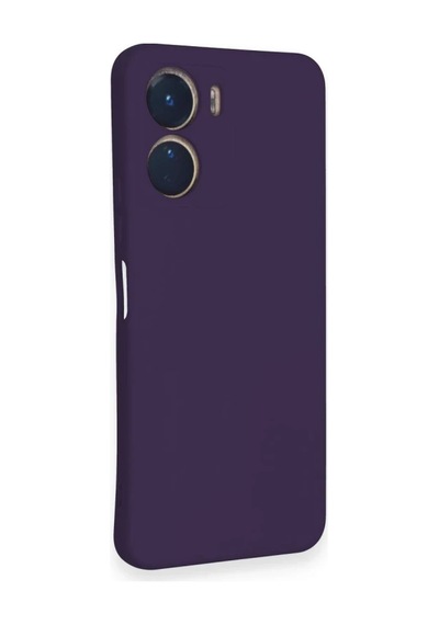 Vivo Y16 Kılıf Nano İçi Kadife Silikon - Mor 0.2M-Çok Renkli