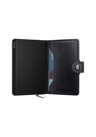 Secrid Premium Miniwallet+ Basco Kartlık Cüzdan, Siyah Çok Renkli