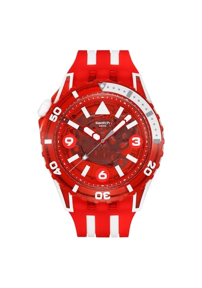 Swatch Sscu09r100 Lion's Mane Erkek Kol Saati Kırmızı
