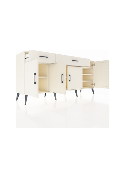 Hyperion Konsol 5 Raflı 2 Çekmeceli 4 Kapaklı 176x44x83 Aytaşı-aytaşı Aytası