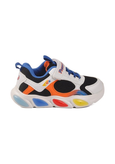 Promax Beyaz Cırtlı Işıklı Hafif Erkek Çocuk Spor Ayakkabı 2000 P Beyaz