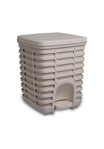 Palm Pedallı Çöp Kovası 9 Lt - Bej M-e54-09