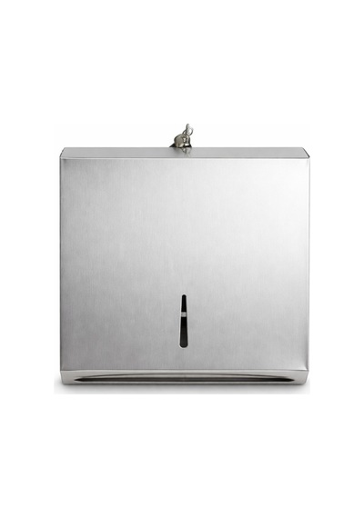 Aqua Bagno Basic Z Katlama Kağıt Verici 400 Lük Paslanmaz Çelik Mat Krom Dispanser