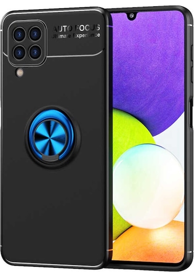 Samsung Galaxy Uyumlu A22 4G Kılıf Yüzüklü Magnetli Ravel Case Kapak