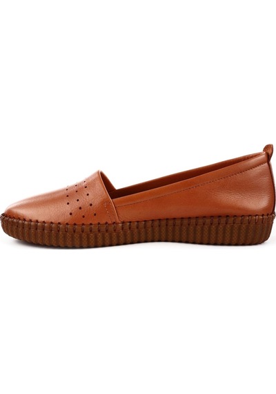 Dgn P25-22y P25-1512-R1755 Soft Anatomic Footwear Deri Kadın Ayakkabı Taba