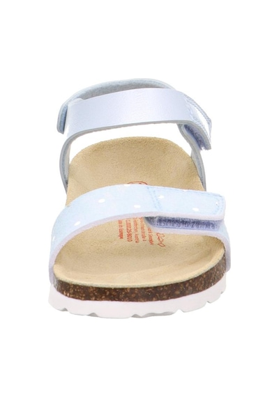 Superfit Fussbett Kız Çocuk Açık Mavi Mantar Tabanlı Sandalet Açık Mavi