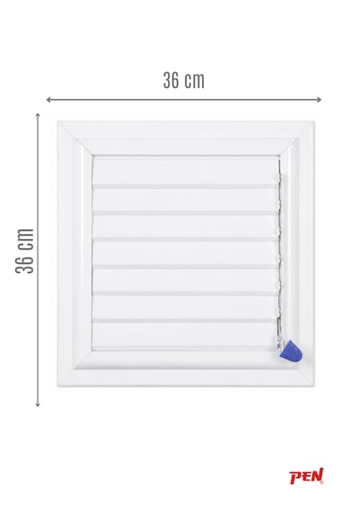 Alüminyum Banyo Wc Havalandırma Menfezi 36x36 Beyaz Seri