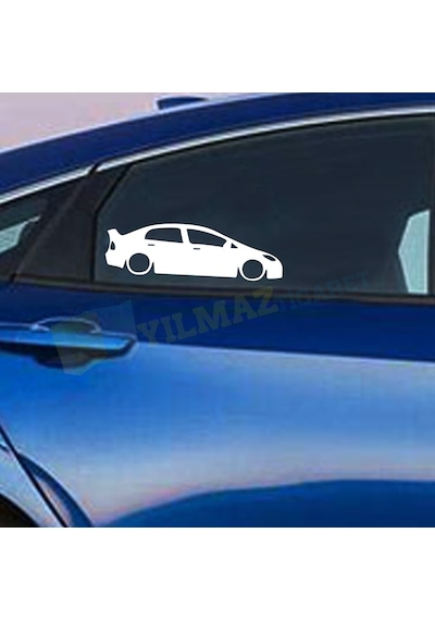 Honda Civic Yeni Kasa Basık Araç Oto Sticker Araba 1 Çift Etiket