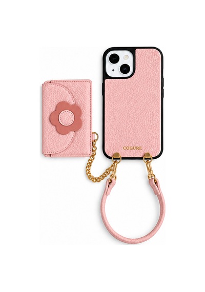 Kombinlenebilir - İphone 15 Uyumlu Pu Deri Magsafe Kılıf -hera Serisi By Bero Lina Pembe
