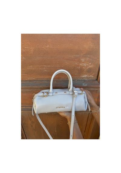 Just Polo Kadın Gold Detaylı Silindir Tasarım El Ve Omuz Çantası Shoulder Bag Ebat : 27 X 13 Cm Gri