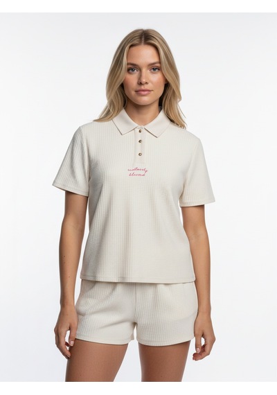 Xint Bej Doğal Dökümlü Oversize Tişört 602566