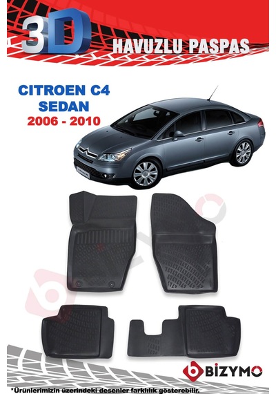 Citroen C4 Sedan 2006-2010 3D Paspas Takımı Bizymo