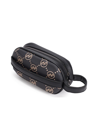 Newish Polo Erkek Deri Portföy Clutch Traş Kozmetik Bakım Ve Günlük El Çantası - New351 Siyah - Kahverengi