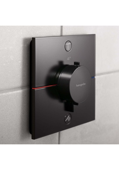 Hansgrohe 5583670 SShowerselect Comfort Q Termostat Ankastre 2 Çıkış Satin Siyah