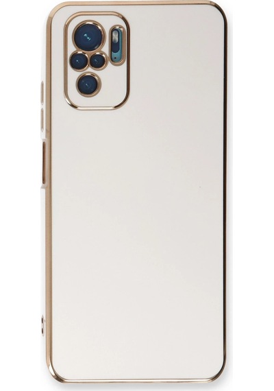 Newface - 619 - Xiaomi Redmi Note 10 Kılıf Volet Silikon - Kmrsfres - - Beyaz