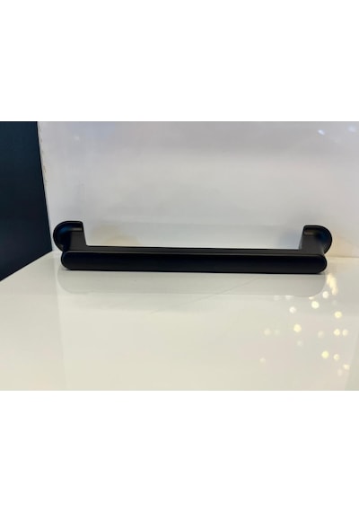 Lagos Metal Kulp 128mm Mat Siyah Dolap Kapak Modern Tv Ünite Çekmece Mobilya Komidin Vestiyer