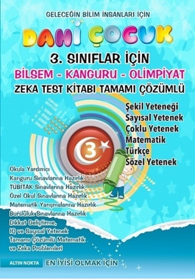 Altın Nokta 3. Sınıf Dahi Çocuk Zeka Kitabı