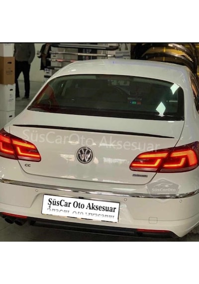 Volkswagen Passat CC 2009-2016 Bagaj Üstü Spoiler Çıtası Piano Black Parlak Siyah (00) (ŞüsCarOto Aksesuar)