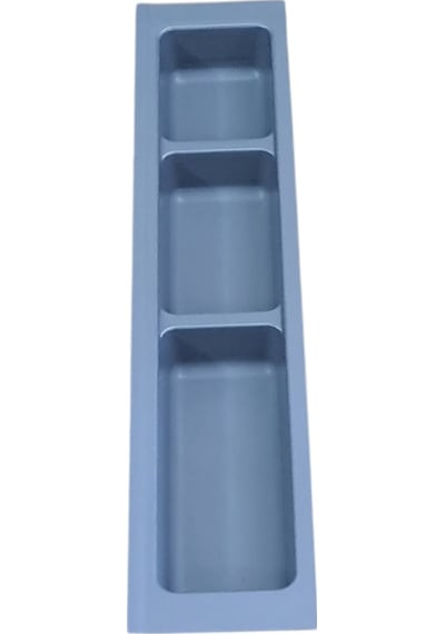 Mutfak, Çekmece Düzenleyici 3 Bölme Modül, Antrasit, 11 x 48 cm (Boydan 3,5 cm Kesilebilir)