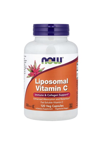 Now Foods Liposomal Vitamin C Immune & Collagen Support 120 Veg Caps