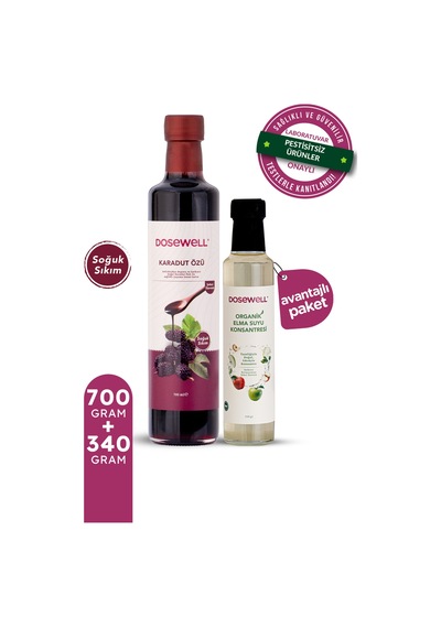 Dosewell Karadut Özü 700 Gr & Dosewell Elma Suyu Konsantresi 340 Gr