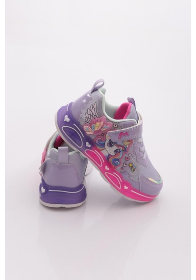 Marco Kids 03-26y310 Çocuk Filet Işıklı Spor Ayakkabı Lila