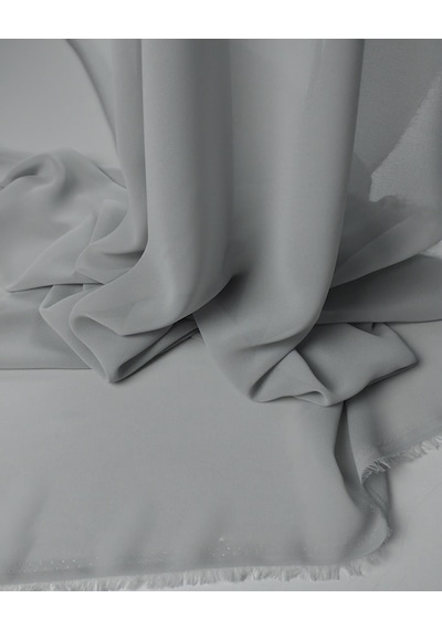 Gri Renkte Şifon Kumaş En: 140cm-11410