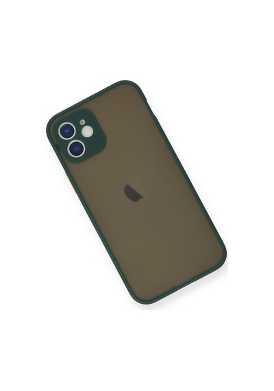 Cosmotex 8683140152079 Newface Apple iPhone Uyumlu  12 Mini Kılıf Montreal Silikon Kapak - Yeşil