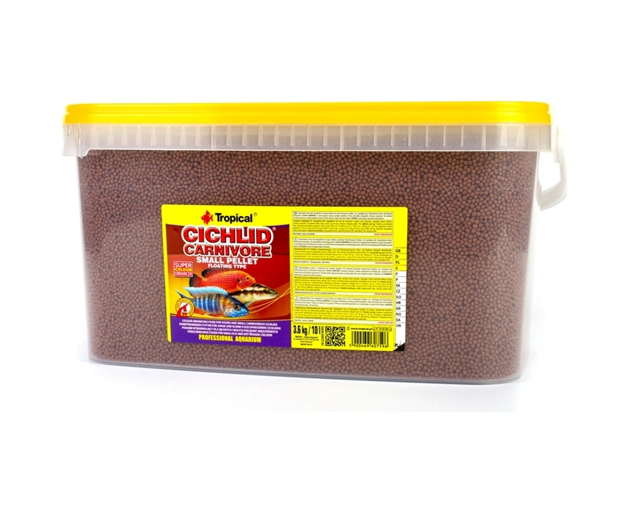 Tropical Cichlid Carnivore Small Pellet 500 Gr Açık