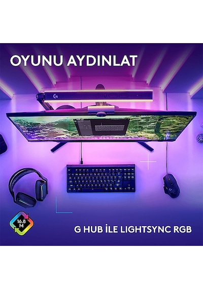 Logitech G515 TKL Türkçe Tuş Dizimi Tactile Kablolu Oyuncu Klavyesi Logitech G515 TKL Türkçe Tuş Dizimi Tactile Kablolu Oyuncu Klavyesi