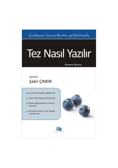 Tez Nasıl Yazılır - Rowena Murray - Anı Yayıncılık