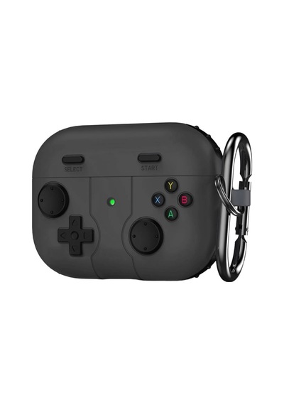 Caseonn Xiaomi Redmi Buds 6 Pro Kılıf Retro Gamepad Siyah