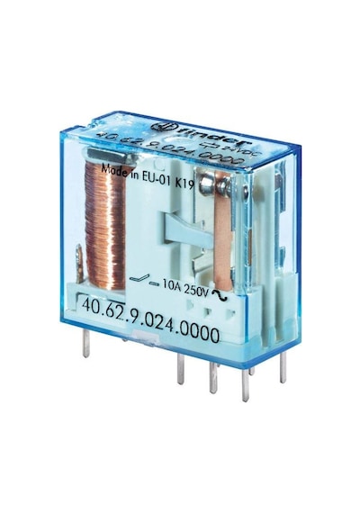 Finder 40.62.9.024.0000 24v 10a Dc 2 Kontak Minyatür Pcb Röle ( L