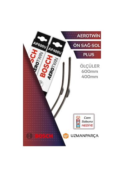 Bosch 3397006951+3397006943 600 Mm + 400 Mm Muz Tipi Aerotwin Ön Silecek Seti