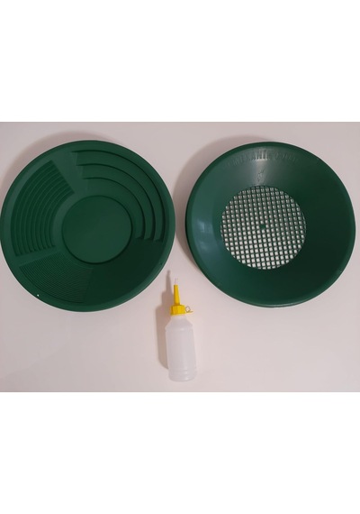 İn Mekanik Gold Pan Altın Eleme Tavası 1 Pan - 1 Pan Üstü Elek - 1 Vakum Pompa Yeşil Diğer